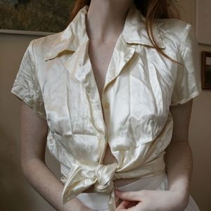 Vintage silky button-down